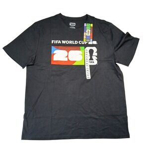 FIFA World Cup 26 Host City T-Shirt Mens XL Black Canada Mexico USA Outerstuff